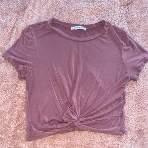 gaze Knotted Crop Top